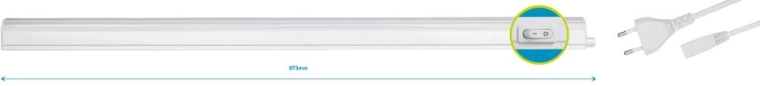 Lámpara LED Retlux con tubo T5 de 10 W y 90 cm