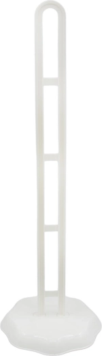 Soporte para papel higiénico de plástico, 47 cm, blanco