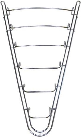Organizador colgante para tapas, cromado, altura 50 cm