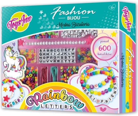 Rainbow Letters set de cuentas con letras
