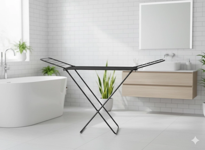 Tendedero plegable para ropa con soportes para calcetines 180 × 55 × 102 cm