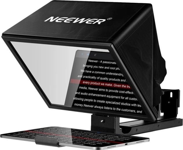 Neewer Basics X12B teleprompter ajustable de 12" de aleación de aluminio