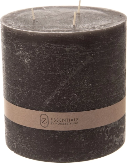 Vela decorativa negra 14 × 14 cm