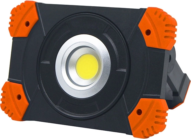 Solight reflector LED portátil recargable 10 W 1000 lm naranja-negro