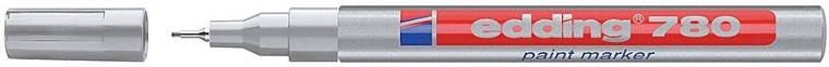 Rotulador de pintura plateado Edding 780, 0,8 mm
