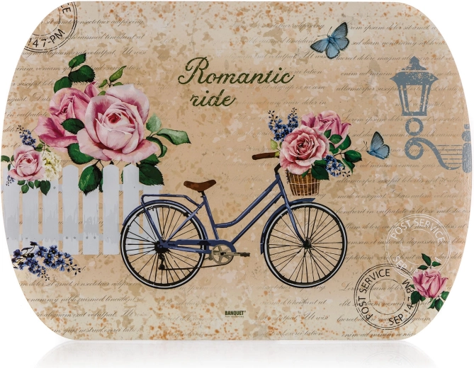 Mantel individual Romantic ride de corcho 39 × 28 cm