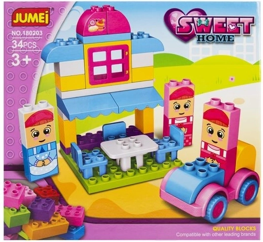 Bloques Jumei Sweet home Pastelería 34 piezas 28 × 26 cm - 1 pieza