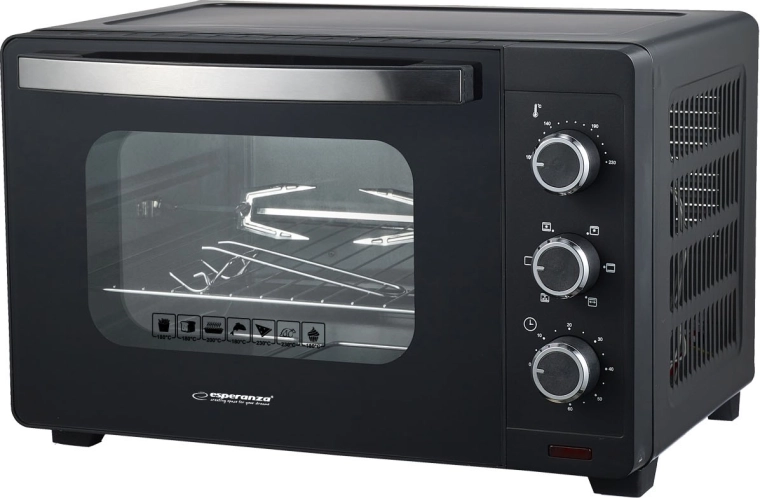 Mini horno Esperanza NAPOLI con convección y asador, 25 l