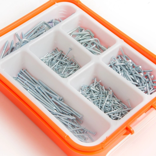 Juego de clavos y ganchos, 475 piezas
