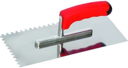 Llana de acero inoxidable dentada 6 × 6 mm, 280 × 130 mm