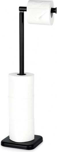 Portarrollos de papel higiénico de pie 56 cm – negro VILDE