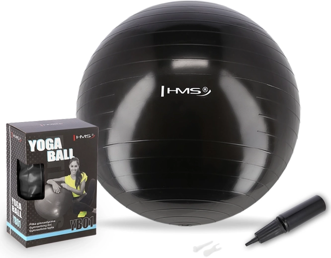 Balón gimnástico HMS 55 cm negro