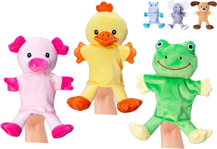 Títere de peluche con forma de animal 25 cm para bebés y niños
