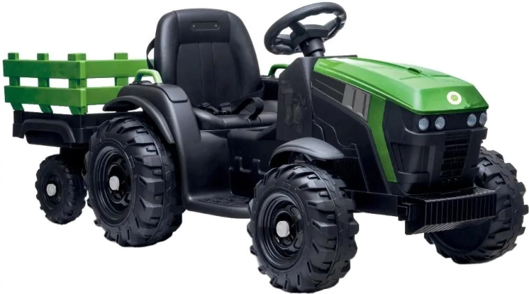 Tractor eléctrico Buddy Toys con remolque