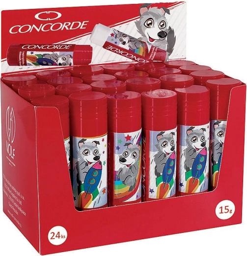 Barra de pegamento CONCORDE Volfík 15 g, mix de motivos