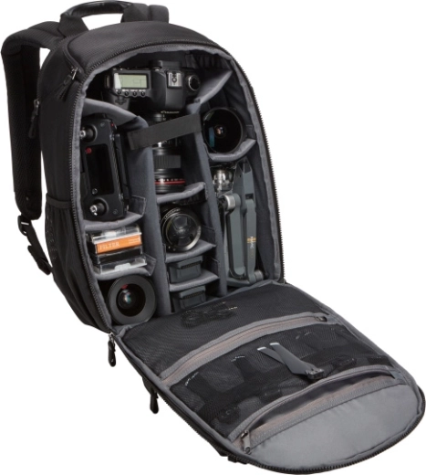 Espacio ajustable para cámara y dron