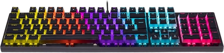Retroiluminación RGB “pudding” para máxima visibilidad