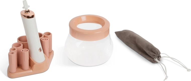 Limpiador y secador eléctrico de brochas de maquillaje