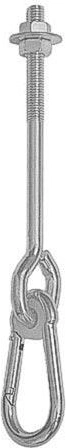 Gancho para columpio M12 × 110 mm, capacidad de carga 70 kg