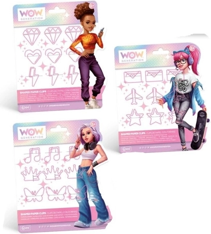 Set de 9 clips para cuadernos y blocs de notas WOW GENERATION