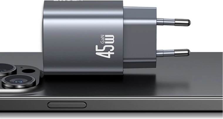 Carga potente y rápida de 45 W