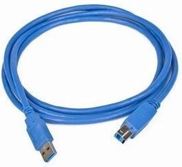Cable USB 3.0 AB (AM–BM) 1,8 m azul