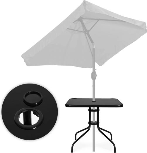 Práctico orificio para sombrilla de 4,5 cm
