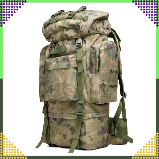 Mochila táctica de senderismo 65 l camouflage