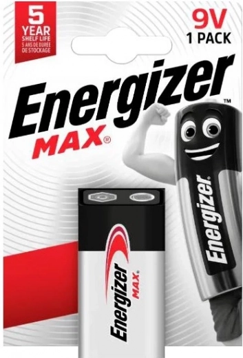 Batería alcalina 9V ENERGIZER MAX