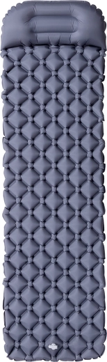 Esterilla turística inflable con almohada integrada NILS CAMP NC4006 gris