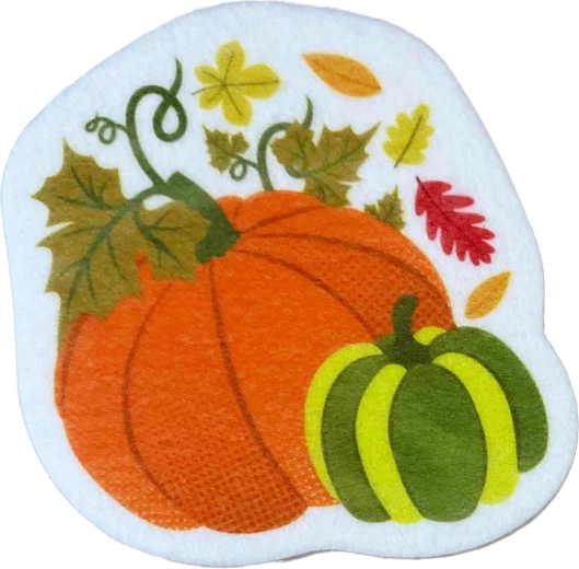 Esponja para platos con forma de calabaza