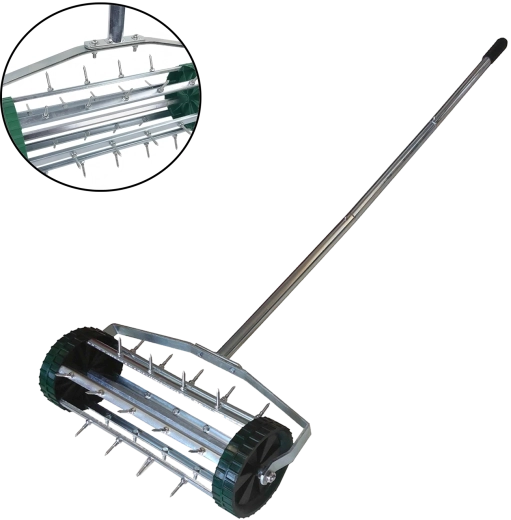 Aireador manual de césped con ruedas 148 cm - 1 unidad