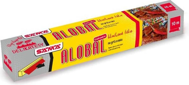 Papel de aluminio para parrilla 10 m × 29 cm, grosor 13 µm