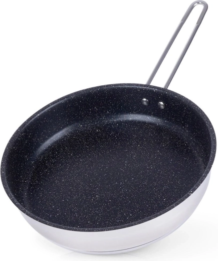 Sartén de acero GRANDE 26 cm con superficie antiadherente tipo granito