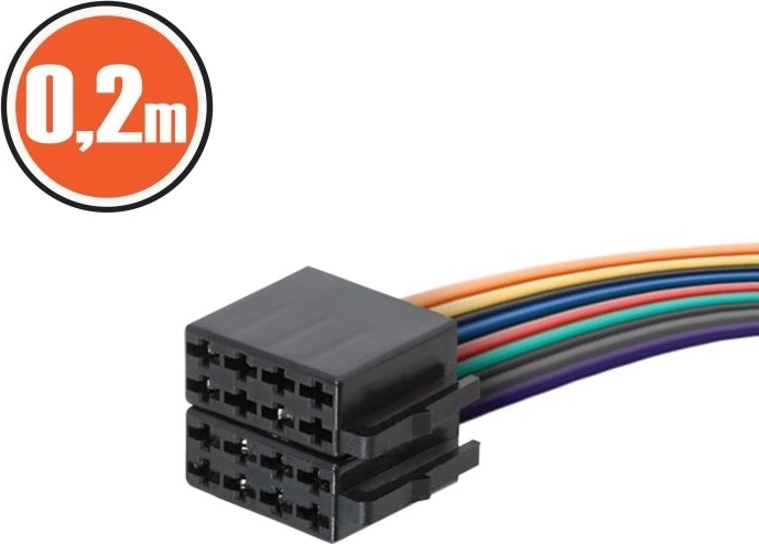 Toma de conexión ISO con cable de 0,2 m