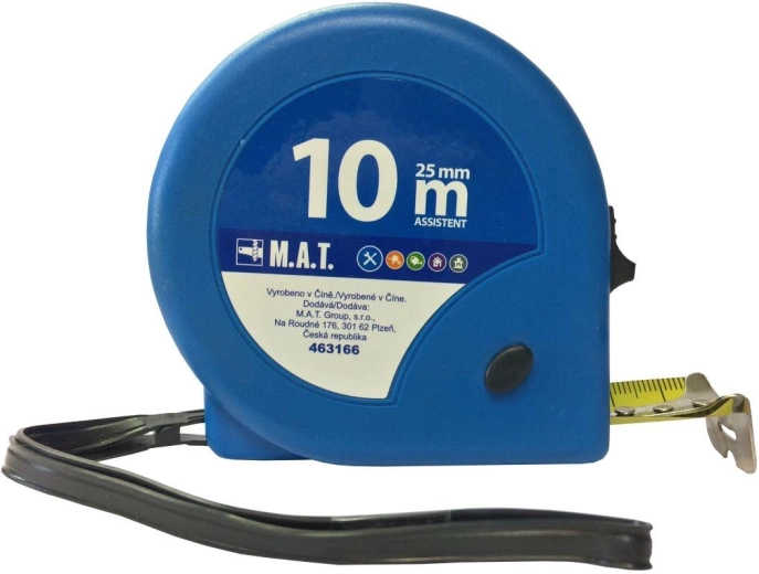 Cinta métrica 10 m × 25 mm ASSISTENT