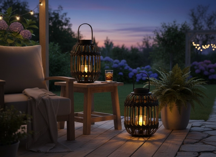 Farol portátil para casa y terraza