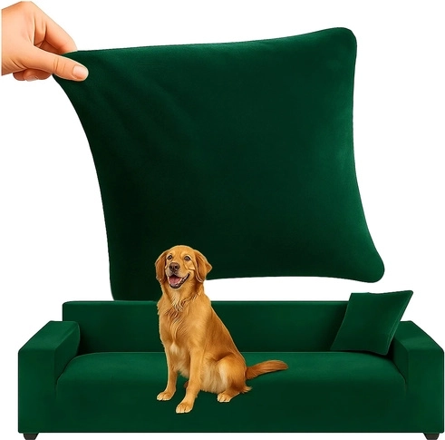 Funda para sofá esquinero RUHHY verde 190-230 cm
