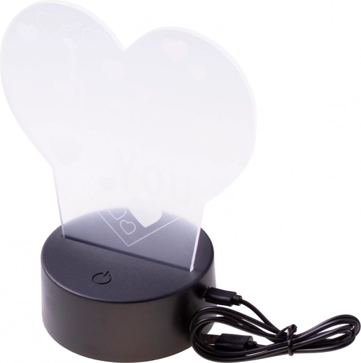 Lámpara nocturna LED 3D I LOVE YOU