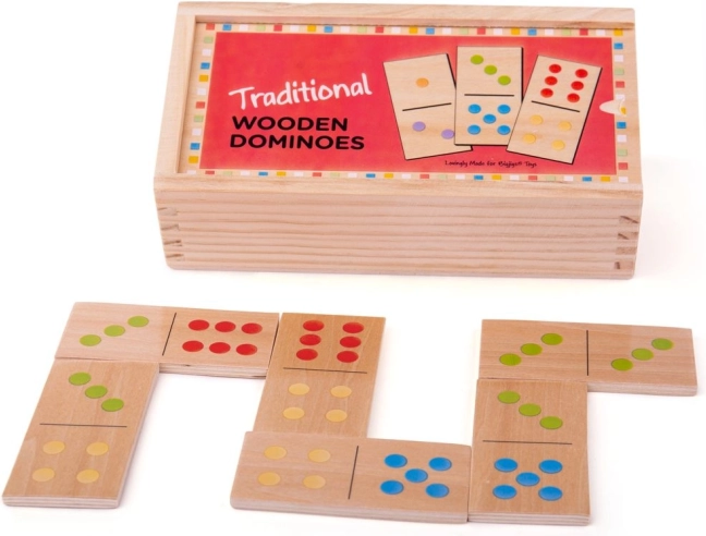 Dominó de madera clásico Bigjigs Toys