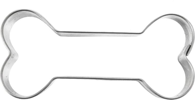 Cortador de acero inoxidable con forma de hueso grande