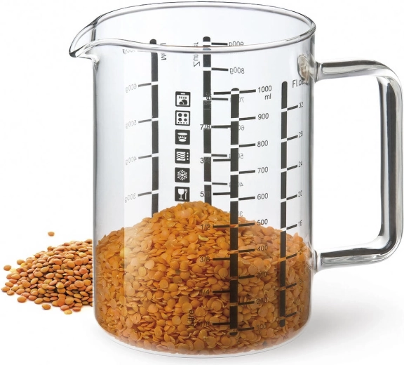 Jarra medidora de cocina de vidrio 0,5 l