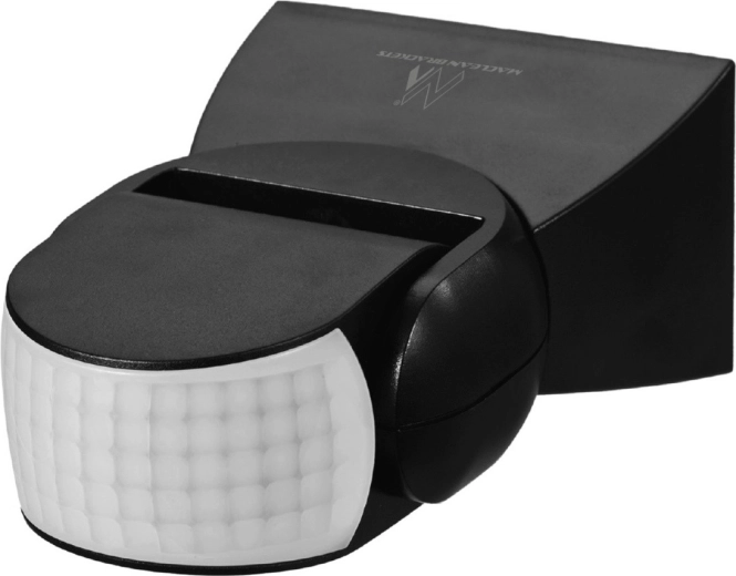 Sensor de movimiento PIR infrarrojo MACLEAN ENERGY MCE201B, 12 m, negro, IP65