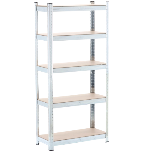 Estantería de 5 baldas 150 × 70 × 30 cm con capacidad de carga de 150 kg por balda