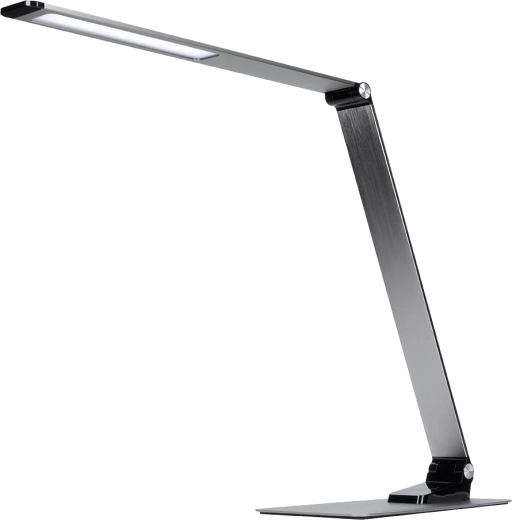 Lámpara de mesa LED regulable Solight 11 W con ajuste de temperatura de color, plateada