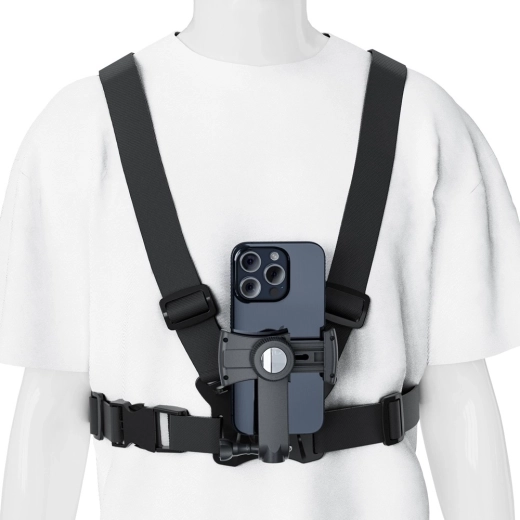 Arnés de pecho para teléfono y GoPro con espejo