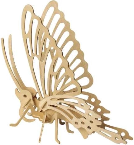 Puzzle 3D de madera mariposa