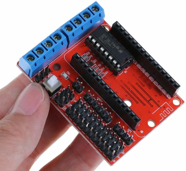 Controlador de motor L293D para ESP8266 WiFi ESP12E Lua - rojo