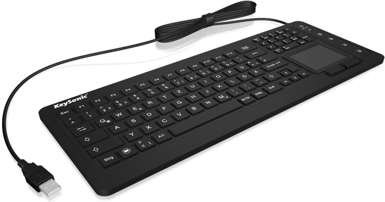 Teclado KeySonic con touchpad y protección IP68
