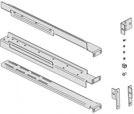 Kit de rack para UPS EVER para rack de 19" 600–1000 mm